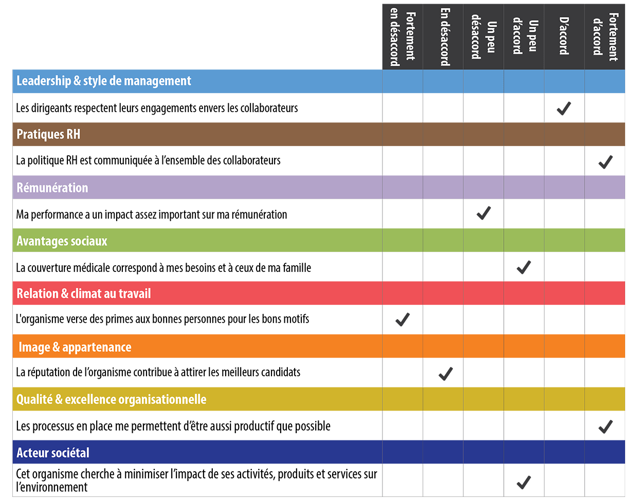 Example of the employee survey